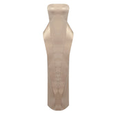 Robe tube kaki d'automne, robe longue, robe personnalisée, fendue